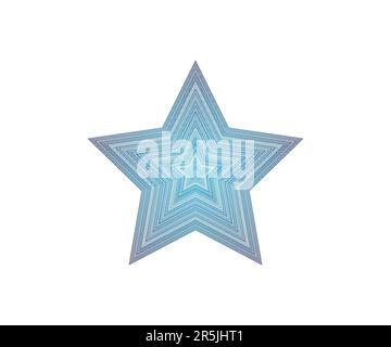 Big and small stars in motion for advertise on white background Stock Vector