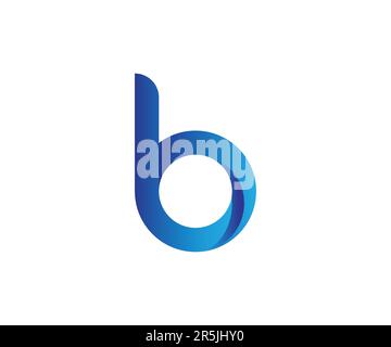 3d b logo design vector template Stock Vector