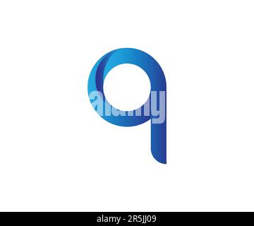3d q logo design vector template Stock Vector