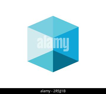 3d cube logo icon design vector template Stock Vector