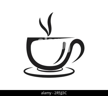 Simple Coffee cup design vector template Stock Vector