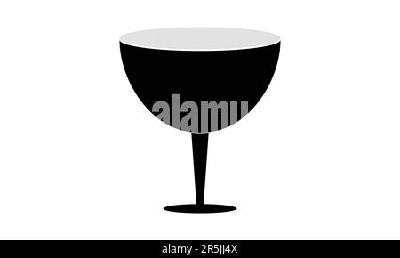 Glass of wine icon design vector template Stock Vector