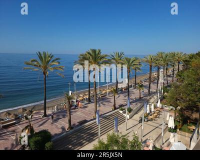 Promenade in Marbella, Spain. Stock Photo