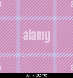 Texture textile seamless of fabric tartan background with a pattern check vector plaid in light and pastel colors. Stock Vector