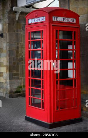 Aquarium' a former BT red telephone box, transformed into an illuminated  aquarium tank, as part of the Lumiere celebrations in Durham Stock Photo -  Alamy