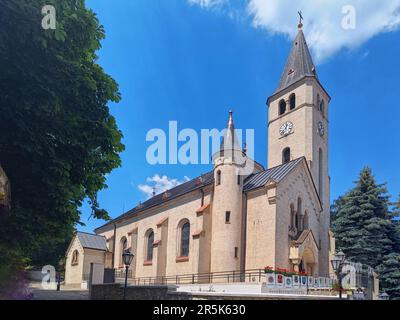 Roman Catholic Church of the Heart of Jesus in Tokaj, Hungary Stock Photo