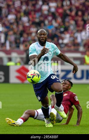 Turin, Italy. 03rd June, 2023. Romelu Lukaku (90) of Inter seen during the Serie A match between Torino and Inter at Stadio Olimpico in Torino. (Photo Credit: Gonzales Photo/Alamy Live News Stock Photo