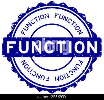 Grunge blue factor word round rubber seal stamp on white background ...