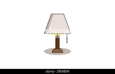 Modern elegant lamp isolated on white Stock Vector