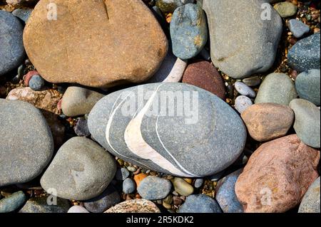 Pebbles on the beach Stock Photo