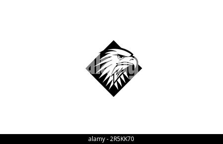 Black eagle vector logo design Stock Vector