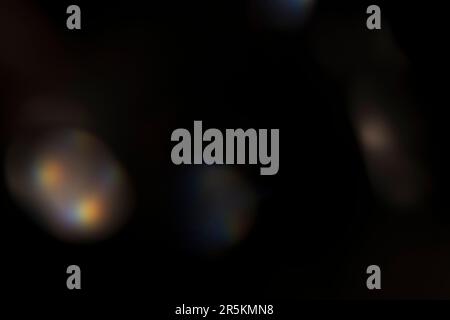 Analogic light leak produced with glass crystal and led lights