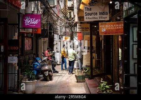 Hauz Khas VIllage in New Delhi, India Stock Photo