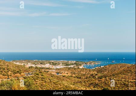 Beautiful landscape of Cadaques town, province of Girona, Catalonia, Spain Stock Photo