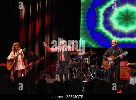 Hiawassee, GA, USA. 3rd June, 2023. Cowsill on stage for Happy Together Tour 2023, Anderson Music Hall, Hiawassee, GA June 3, 2023. Credit: Derek Storm/Everett Collection/Alamy Live News Stock Photo