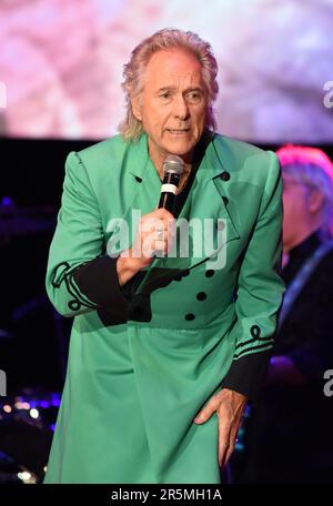 Hiawassee, GA, USA. 3rd June, 2023. Gary Puckett on stage for Happy Together Tour 2023, Anderson Music Hall, Hiawassee, GA June 3, 2023. Credit: Derek Storm/Everett Collection/Alamy Live News Stock Photo