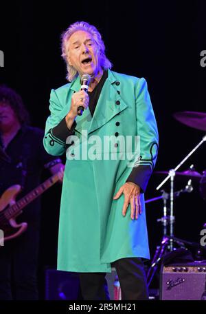 Hiawassee, GA, USA. 3rd June, 2023. Gary Puckett on stage for Happy Together Tour 2023, Anderson Music Hall, Hiawassee, GA June 3, 2023. Credit: Derek Storm/Everett Collection/Alamy Live News Stock Photo