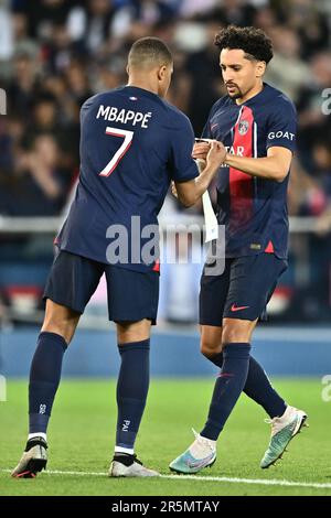 PARIS, FRANCE - JUNE 3: Achraf Hakimi of Paris Saint-Germain in new nike kit  for season 2023/24 during the Ligue 1 match between Paris Saint-Germain a  Stock Photo - Alamy