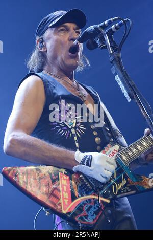 Scorpions performing live at The Kia Forum in Los Angeles, CA USA - October 4, 2022. Photo credit: Kevin Estrada / MediaPunch Stock Photo