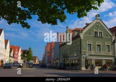 Schongau, Pfaffenwinkel, Romantic Road, Romantic Road Stock Photo