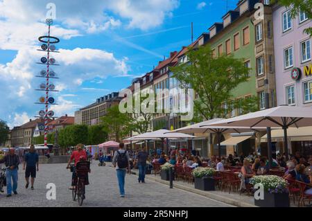 Bayreuth, Maximilianstrasse, Upper Franconia, Franconia, Bavaria, Germany Stock Photo