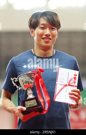 Osaka, Japan. 4th June, 2023. Syunsuke Izumiya Athletics : The 107th Japan Track & Field National Championships at Yanmar Stadium Nagai in Osaka, Japan . Credit: Naoki Morita/AFLO SPORT/Alamy Live News Stock Photo