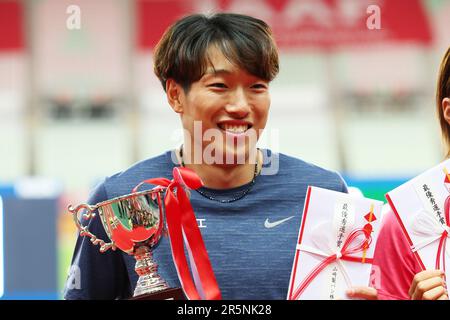 Osaka, Japan. 4th June, 2023. Syunsuke Izumiya Athletics : The 107th Japan Track & Field National Championships at Yanmar Stadium Nagai in Osaka, Japan . Credit: Naoki Morita/AFLO SPORT/Alamy Live News Stock Photo