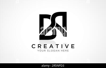 BP Letter Logo Design Vector Template. Alphabet Initial Letter BP Logo Design With Glossy Reflection Business Illustration. Stock Vector