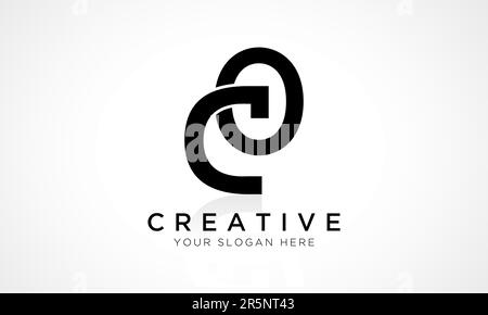 CO Letter Logo Design Vector Template. Alphabet Initial Letter CO Logo Design With Glossy Reflection Business Illustration. Stock Vector
