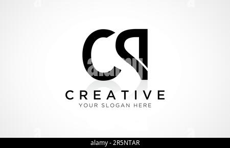 CP Letter Logo Design Vector Template. Alphabet Initial Letter CP Logo Design With Glossy Reflection Business Illustration. Stock Vector
