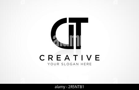 DT Letter Logo Design Vector Template. Alphabet Initial Letter DT Logo Design With Glossy Reflection Business Illustration. Stock Vector