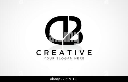 DB Letter Logo Design Vector Template. Alphabet Initial Letter DB Logo Design With Glossy Reflection Business Illustration. Stock Vector