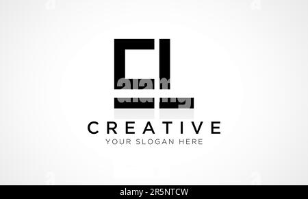 EL Letter Logo Design Vector Template. Alphabet Initial Letter EL Logo Design With Glossy Reflection Business Illustration. Stock Vector
