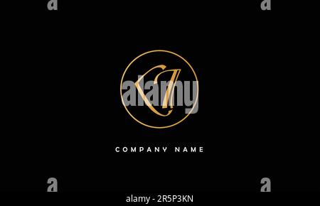 KI, IK Abstract Letters Logo Monogram Stock Vector