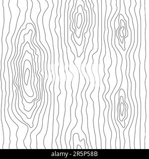 Seamless wooden pattern. Wood grain texture. Vector illustration. Eps 10. Stock Vector