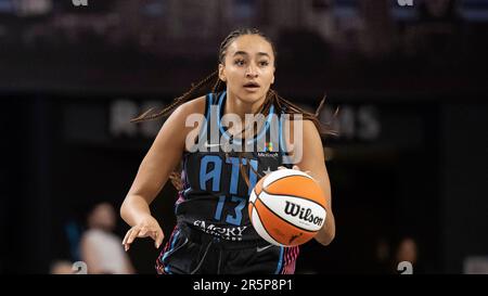 Haley Jones of the Atlanta Dream poses for a portrait during WNBA News  Photo - Getty Images