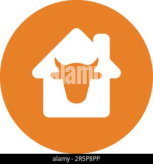 cowshed Icon - Perfect use for printed files and presentations, designing and developing websites, promotional materials, illustrations or any type of Stock Vector