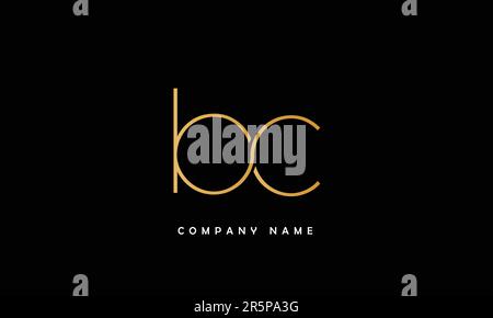 bc, cb Abstract Letters Logo Monogram Stock Vector