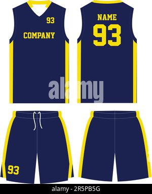 Basketball Uniform for clubs Mock up templates Stock Vector Image & Art -  Alamy