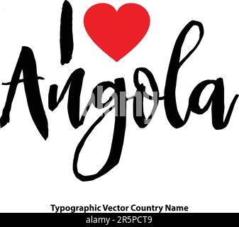 Country Name In Elegant Typography Text Lettering Vector Art Design Stock Vector