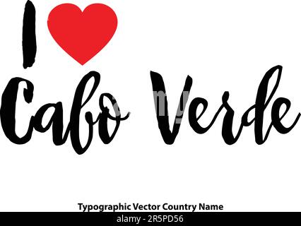 Country Name In Elegant Typography Text Lettering Vector Art Design Stock Vector