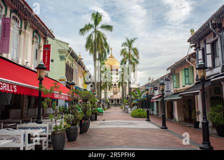 Kampong Glam, Singapore - July 2022: Arab Street in Kampong Glam, one of Singapore's historic districts. Stock Photo