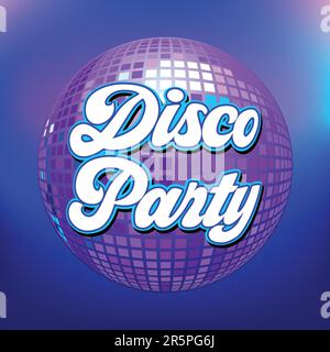 Disco party background for poster or flyer Stock Vector
