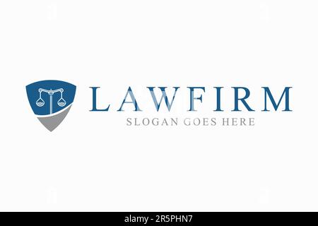 law firm logo, attorney at law logo, simple logo, logo for business, icon and vector Stock Vector