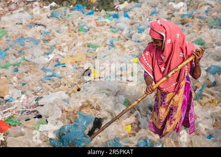 HEART-BREAKING images expose how women and children must work in a sea