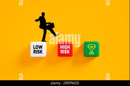 Business risk taking and entrepreneurship concept. Risk and reward. Stock Photo