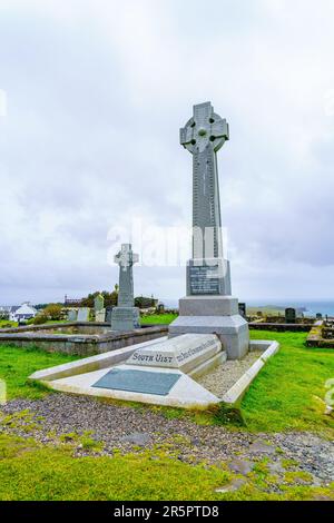 Kilmuir, UK - September 30, 2022: View of Flora Macdonald Grave, in the Kilmuir Cemetery, the Isle of Skye, Inner Hebrides, Scotland, UK Stock Photo