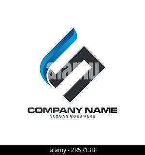 Letter S icon design and elegant Stock Vector
