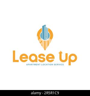Lease Up Logo. Apartment Location Logo Stock Vector