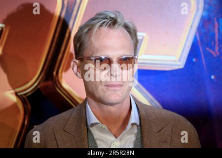 London, UK. 08th Apr, 2018. Paul Bettany attends the 'Avengers Infinity War' UK premiere at Television Studios White City in London, England. (Photo by Fred Duval/SOPA Images/Sipa USA) Credit: Sipa USA/Alamy Live News Stock Photo